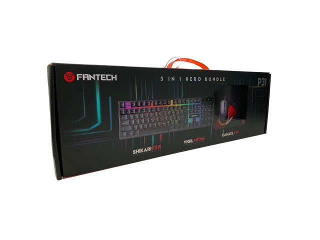 FANTECH P31 3 EN 1: SET GAMER TECLADO, MOUSE, MOUSE PAD