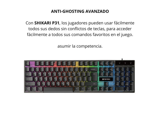 FANTECH P31 3 EN 1: SET GAMER TECLADO, MOUSE, MOUSE PAD